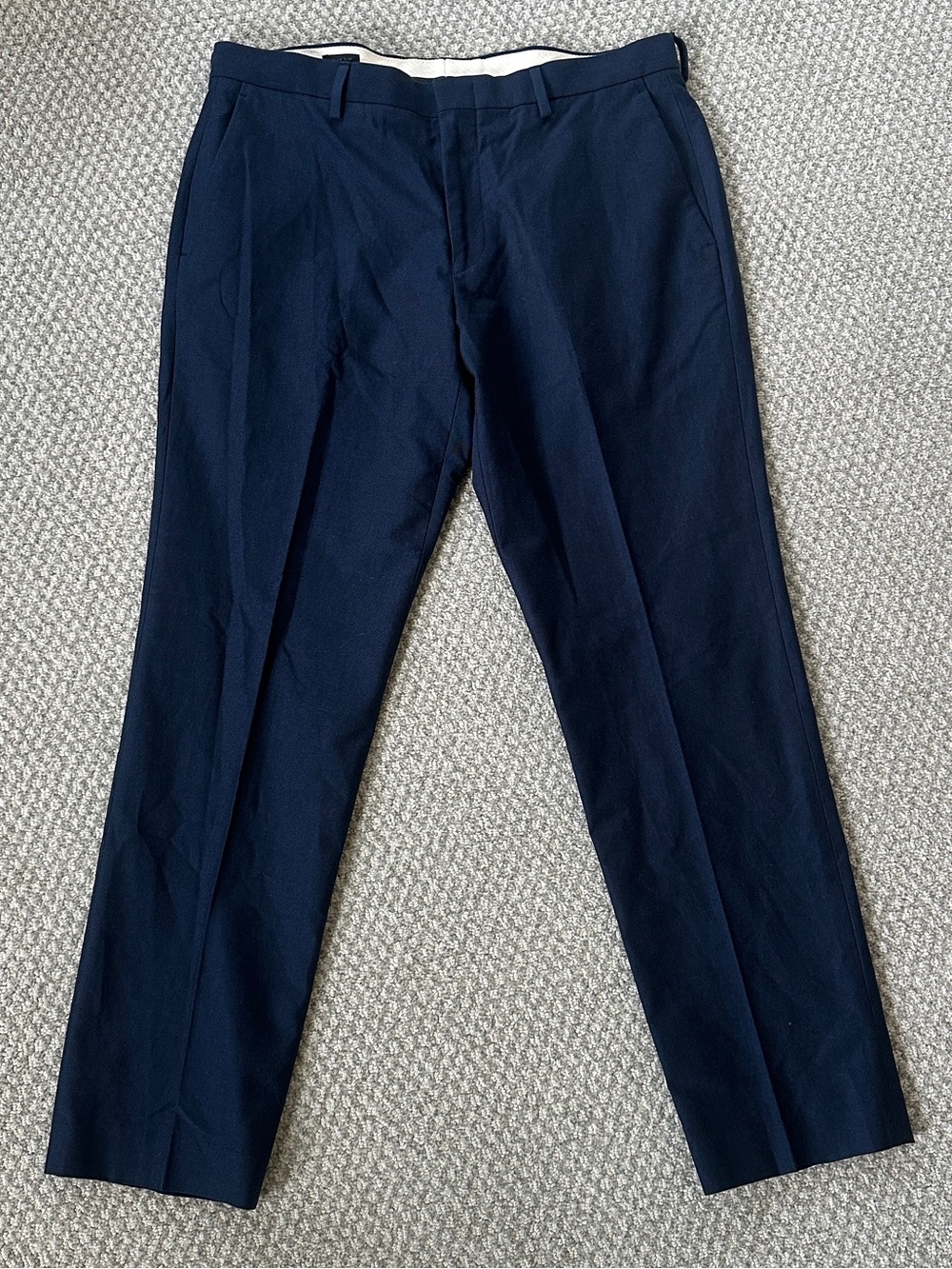 J. Crew Men’s Ludlow Slim Navy Dress Trousers - Size 34x30
